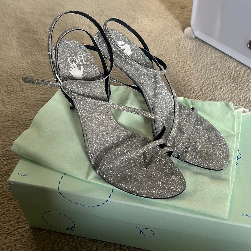 Glitter calf highallen san silver